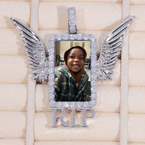 RIP WING 3D CUSTOM PICTURE PENDANT