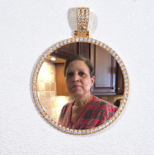 MEDIUM 3D CIRCLE CUSTOM PICTURE PENDANT