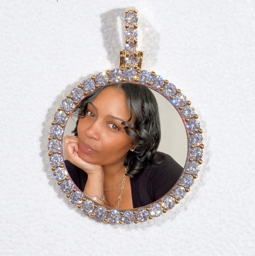 3D CIRCLE CUSTOM PICTURE PENDANT SMALL SIZE