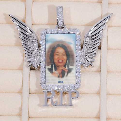 RIP WING 3D CUSTOM PICTURE PENDANT