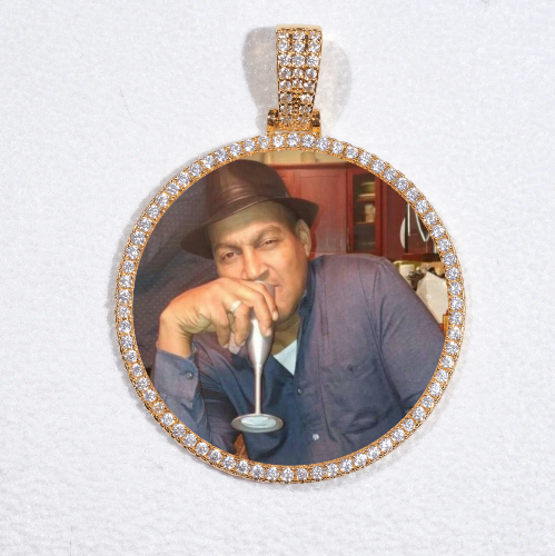 MEDIUM 3D CIRCLE CUSTOM PICTURE PENDANT