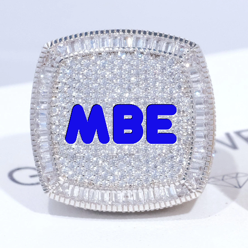 CUSTOM LETTER 3D ICED RING
