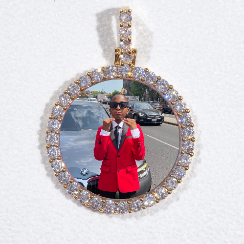 3D CIRCLE CUSTOM PICTURE PENDANT SMALL SIZE
