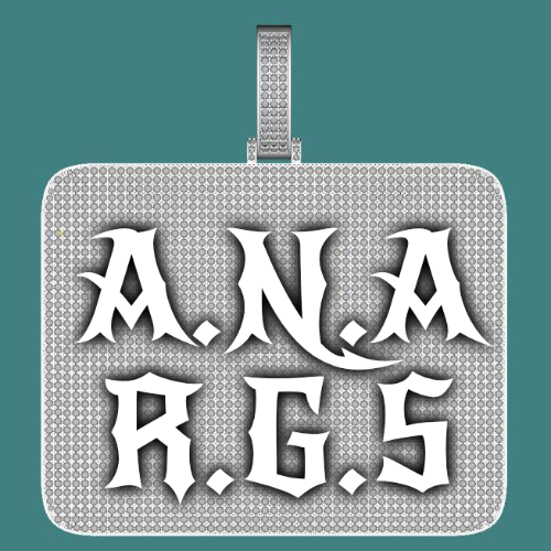 CUSTOM LETTER NECKLACE 3D BIG SQUARE