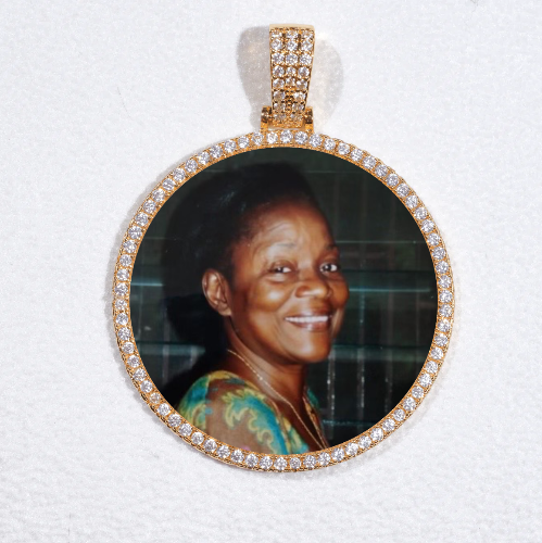 MEDIUM 3D CIRCLE CUSTOM PICTURE PENDANT