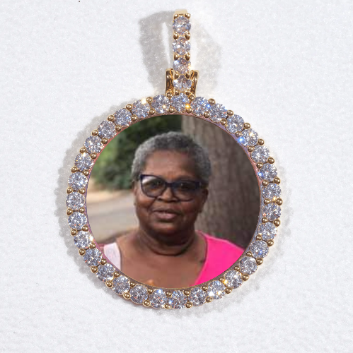 3D CIRCLE CUSTOM PICTURE PENDANT SMALL SIZE