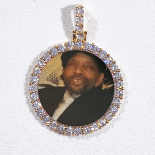 3D CIRCLE CUSTOM PICTURE PENDANT SMALL SIZE