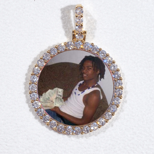 3D CIRCLE CUSTOM PICTURE PENDANT SMALL SIZE
