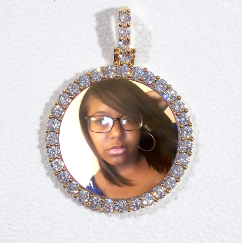 3D CIRCLE CUSTOM PICTURE PENDANT SMALL SIZE