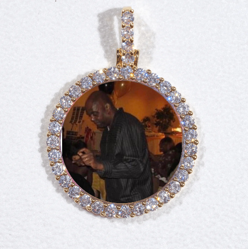 3D CIRCLE CUSTOM PICTURE PENDANT SMALL SIZE