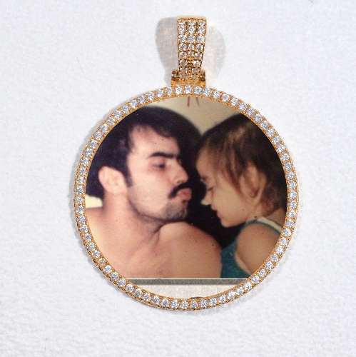 MEDIUM 3D CIRCLE CUSTOM PICTURE PENDANT