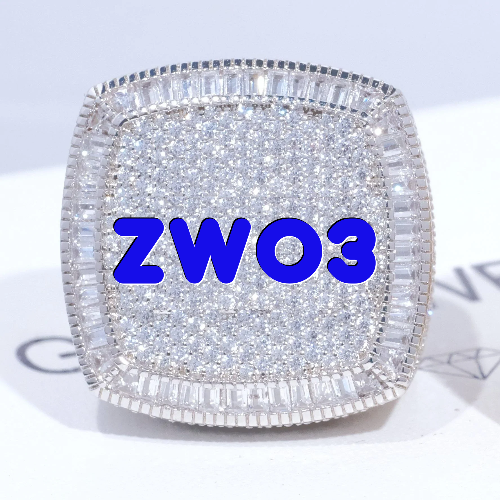 CUSTOM LETTER 3D ICED RING