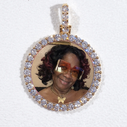 3D CIRCLE CUSTOM PICTURE PENDANT SMALL SIZE