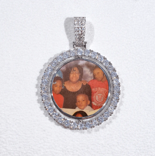 3D Spinning 2-Faced Custom Picture Pendant