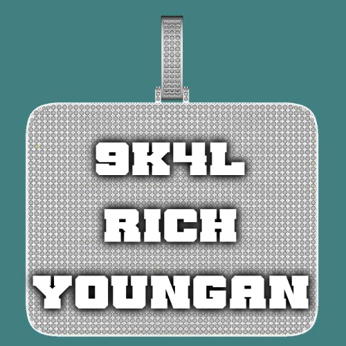 CUSTOM LETTER NECKLACE 3D BIG SQUARE