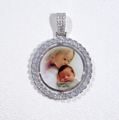 3D Spinning 2-Faced Custom Picture Pendant