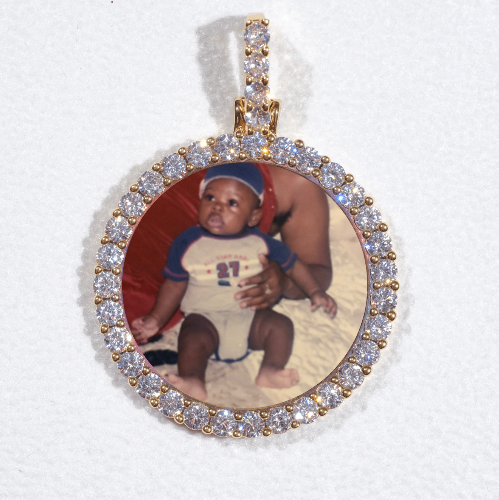 3D CIRCLE CUSTOM PICTURE PENDANT SMALL SIZE