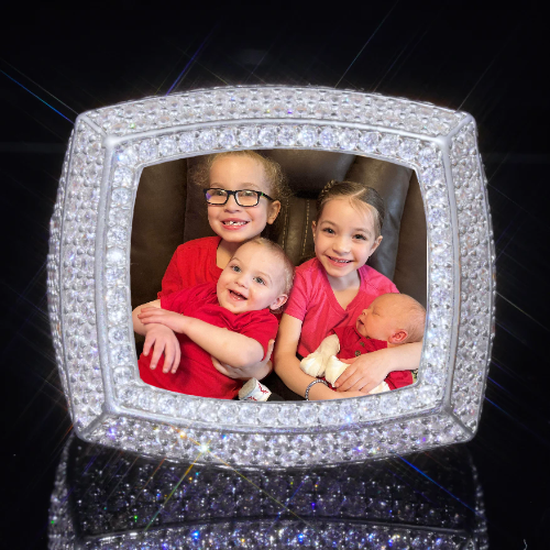 3D CUSTOM PICTURE ICED RING