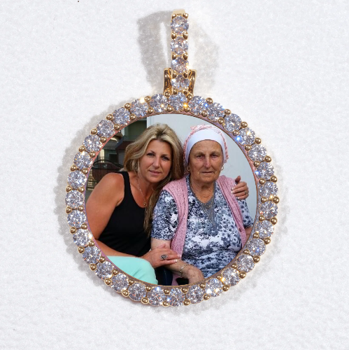 3D CIRCLE CUSTOM PICTURE PENDANT SMALL SIZE