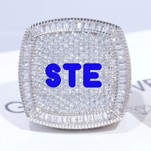 CUSTOM LETTER 3D ICED RING