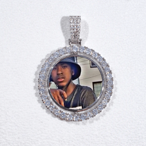 3D Spinning 2-Faced Custom Picture Pendant