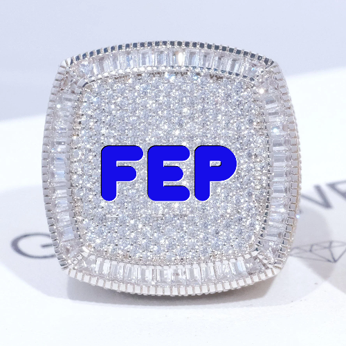 CUSTOM LETTER 3D ICED RING