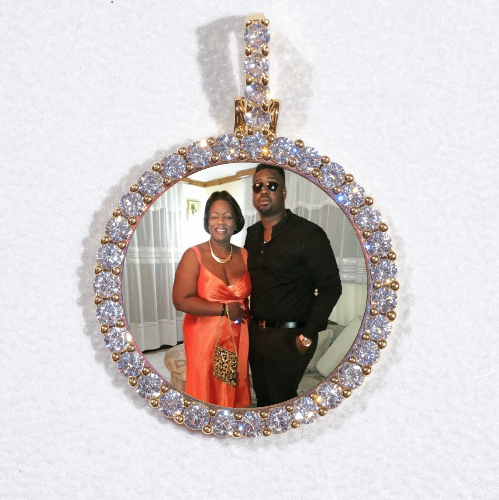 3D CIRCLE CUSTOM PICTURE PENDANT SMALL SIZE