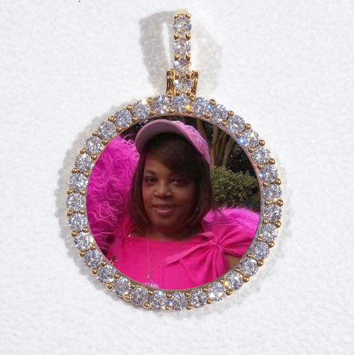 3D CIRCLE CUSTOM PICTURE PENDANT SMALL SIZE