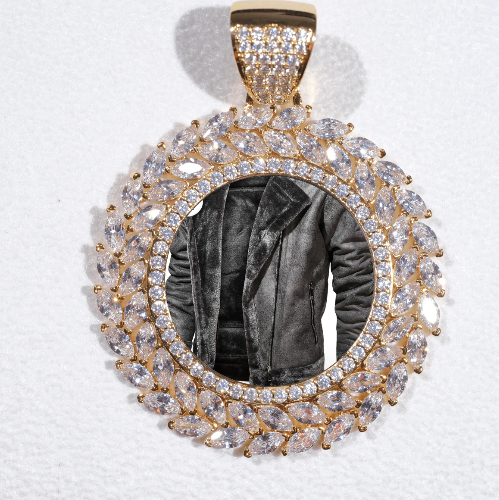 Large 3D Wheat Ear Custom Picture Pendant