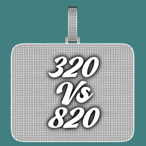 CUSTOM LETTER NECKLACE 3D BIG SQUARE