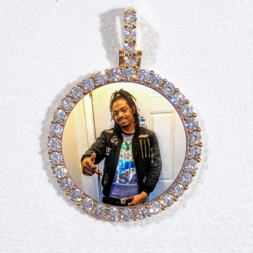 3D CIRCLE CUSTOM PICTURE PENDANT SMALL SIZE