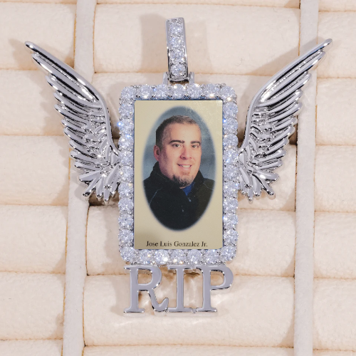 RIP WING 3D CUSTOM PICTURE PENDANT
