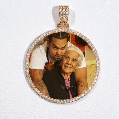 MEDIUM 3D CIRCLE CUSTOM PICTURE PENDANT