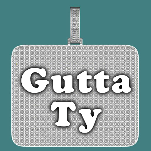 CUSTOM LETTER NECKLACE 3D BIG SQUARE