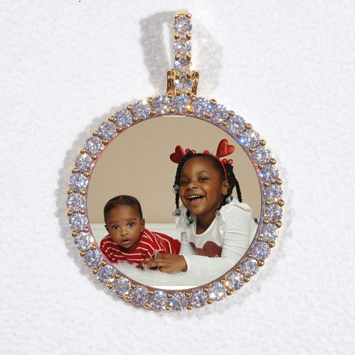 3D CIRCLE CUSTOM PICTURE PENDANT SMALL SIZE