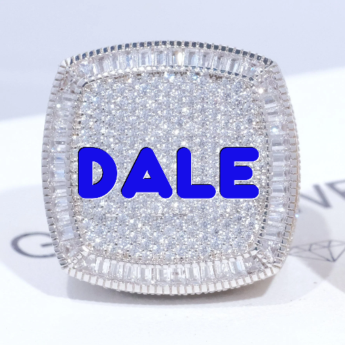 CUSTOM LETTER 3D ICED RING