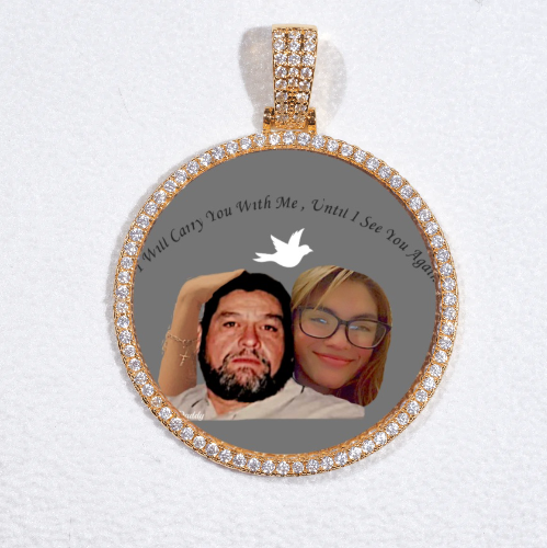MEDIUM 3D CIRCLE CUSTOM PICTURE PENDANT