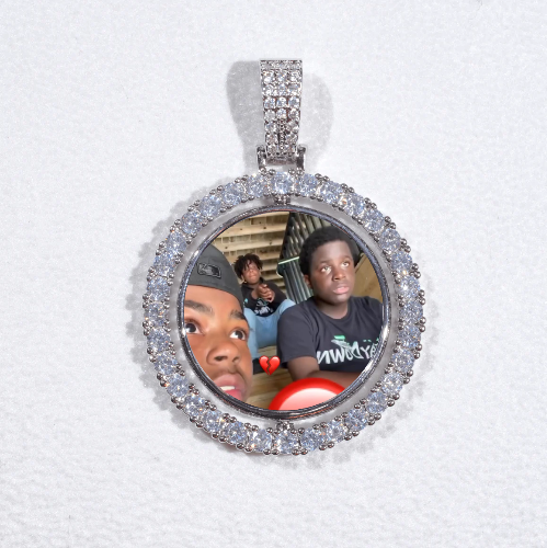 3D Spinning 2-Faced Custom Picture Pendant