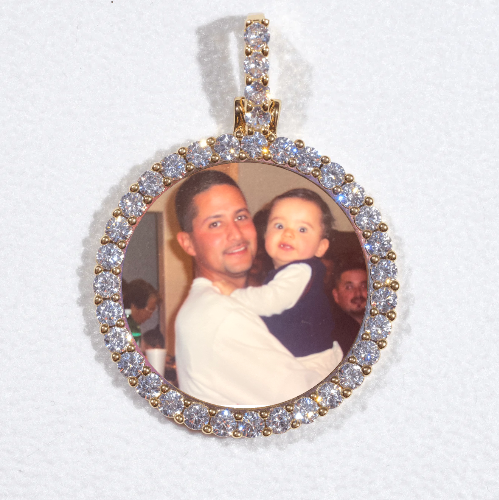 3D CIRCLE CUSTOM PICTURE PENDANT SMALL SIZE