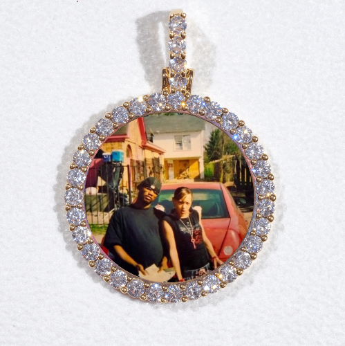 3D CIRCLE CUSTOM PICTURE PENDANT SMALL SIZE