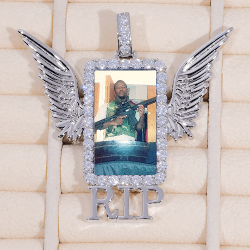 RIP WING 3D CUSTOM PICTURE PENDANT