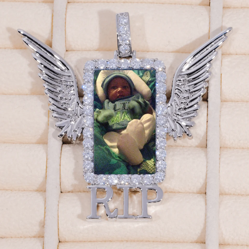 RIP WING 3D CUSTOM PICTURE PENDANT