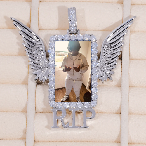 RIP WING 3D CUSTOM PICTURE PENDANT