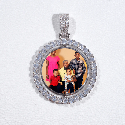 3D Spinning 2-Faced Custom Picture Pendant