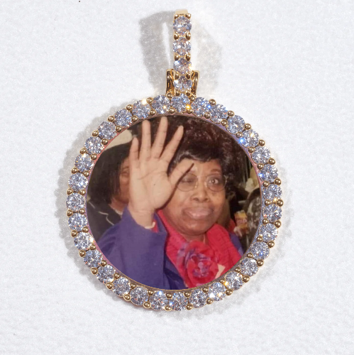 3D CIRCLE CUSTOM PICTURE PENDANT SMALL SIZE