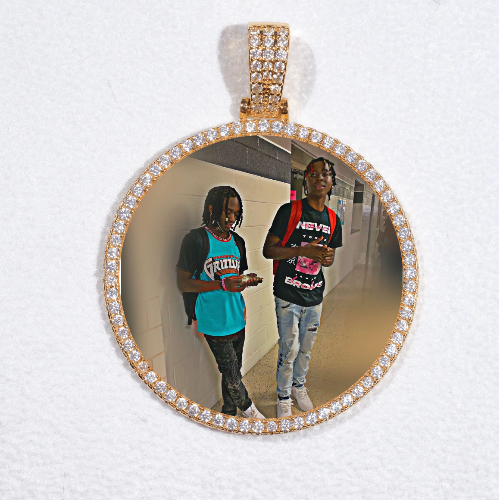 MEDIUM 3D CIRCLE CUSTOM PICTURE PENDANT