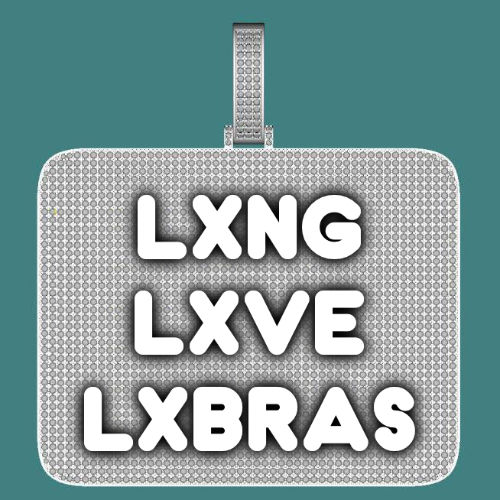 CUSTOM LETTER NECKLACE 3D BIG SQUARE