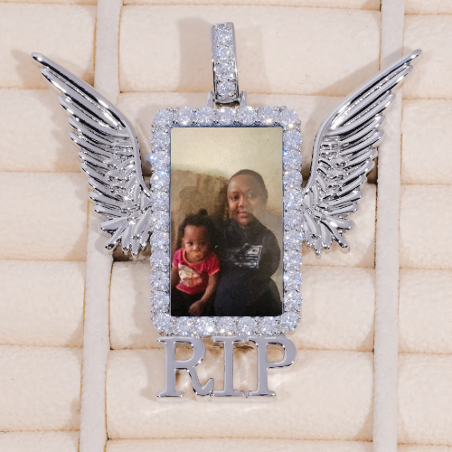 RIP WING 3D CUSTOM PICTURE PENDANT