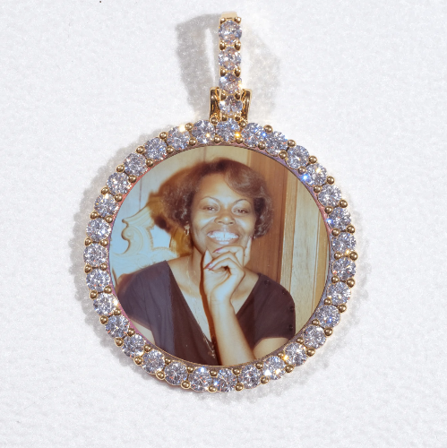 3D CIRCLE CUSTOM PICTURE PENDANT SMALL SIZE