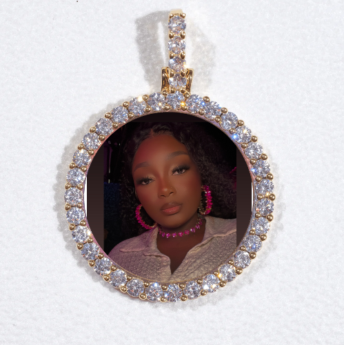 3D CIRCLE CUSTOM PICTURE PENDANT SMALL SIZE